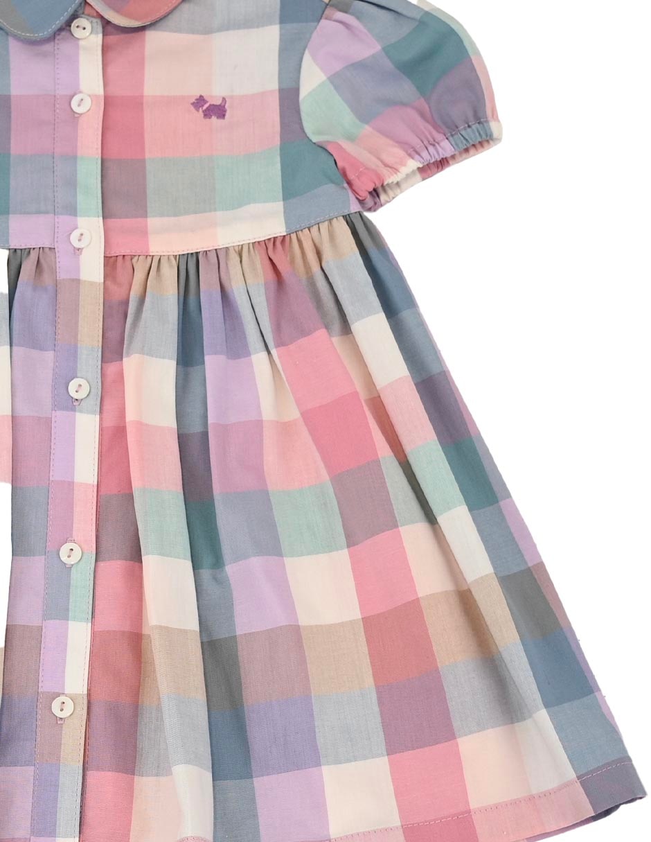 Vestido aiden manga regular para niña